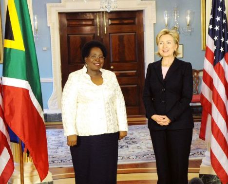 With US Secretary of State Hillary Clinton