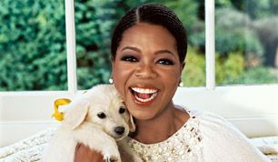 Oprah & one of her dogs...