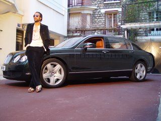 Fally in a Bentley